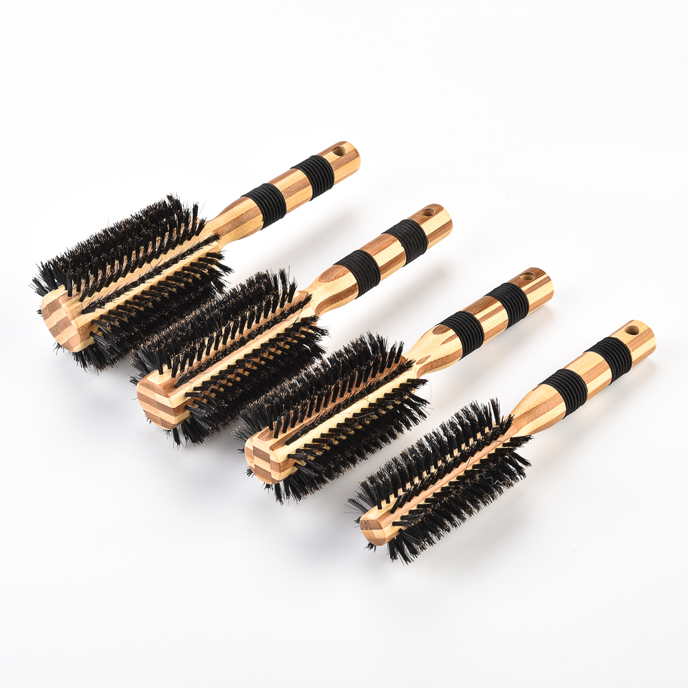 Bamboo round hair brush