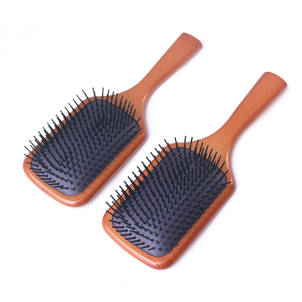 Professional wooden paddle brush H3358