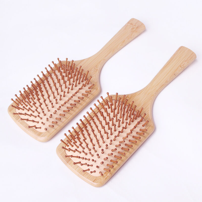 Soft Paddle Brush With Bamboo Handle China Custom Hair Brush And Bath Brush Manufacturer