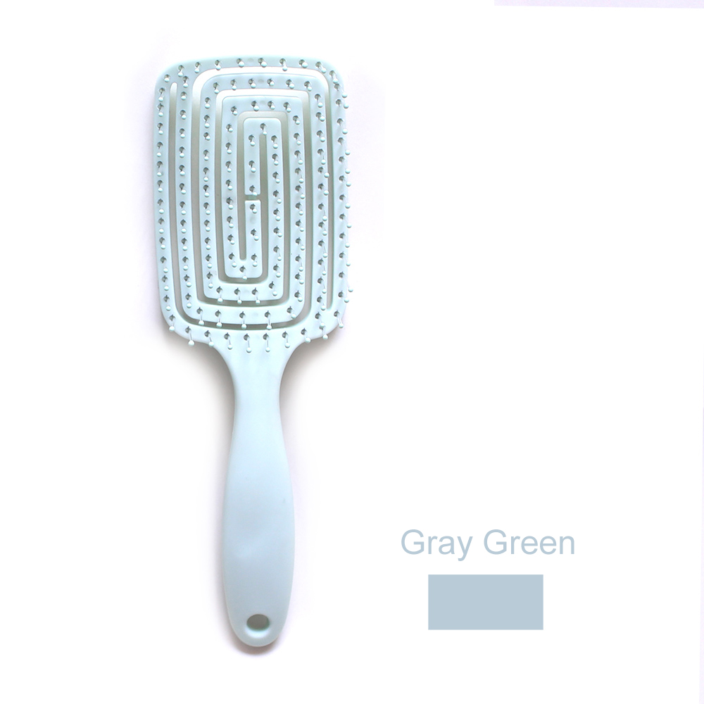 Plastic vent brush with gray green