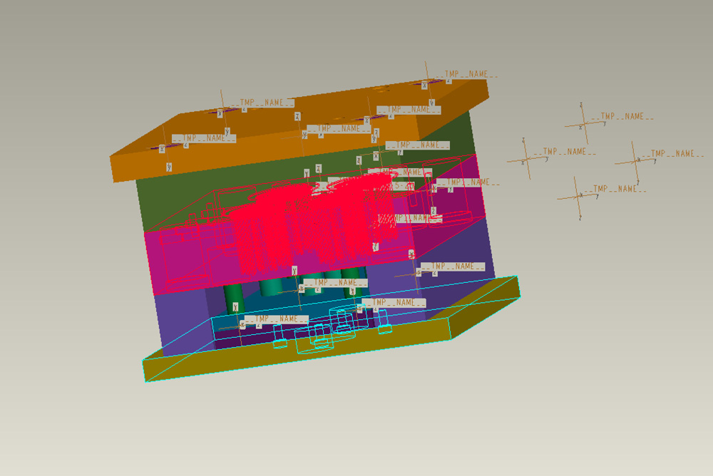 3D file for plastic brush mould