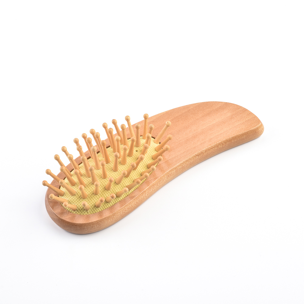 Mini massage wooden comb